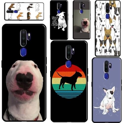 English Bull Terrier For OPPO A52 A72 A91 A5 A9 A31 A53 2020 Reno2 Z Find X2 X3 Pro A3S A5S A1K A15 A93 Case