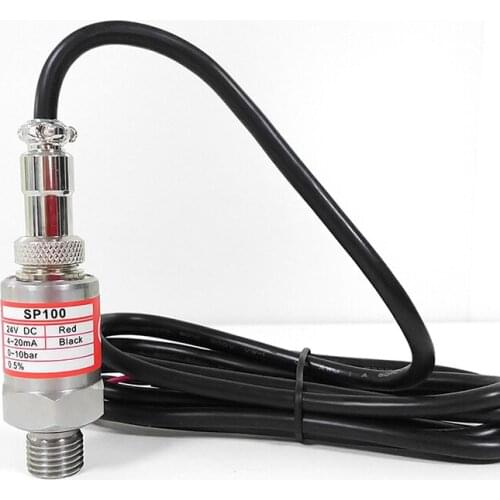 SP100 Pressure Transmitter 4-20mA Sensor 24V Pressure Sensor Oil Pressure Pneumatic