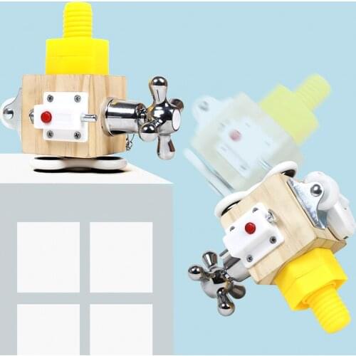 Wooden Busy Cube Children Hands Ability Training Lock Box Early Learning Busyboard Sensory Toys Baby Montessori Educational Toys