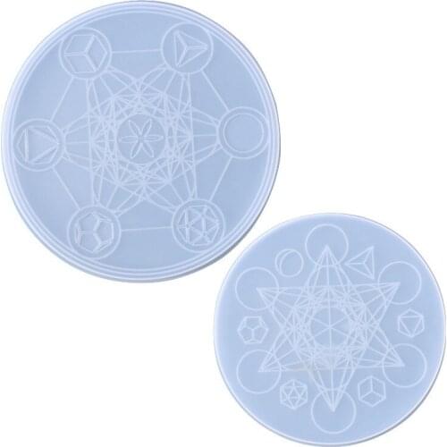 Resin Mold Tarot Divination Mat, Rolling Tray Mold for Resin, Constellation Compass Mat Silicone Mold, Epoxy Molds for Divinatio