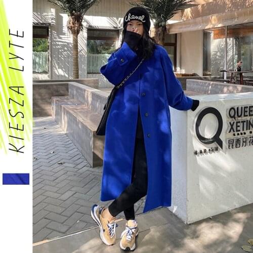 Женские синие пальто Kiesza Lyte China At AliExpress