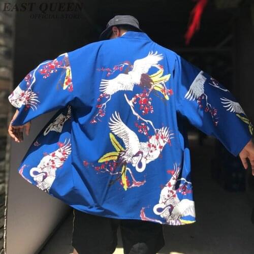 Kimono cardigan men traditional japanese mens clothing yukata japan kimono men samurai clothing haori male AA3851 Y A