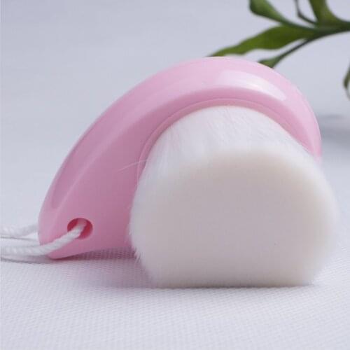 Korea Spa wash brush wooden handle manual cleansing brush makeup remover