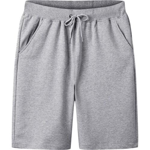 Plus Size Sports Jogging Men Solid Color Drawstring Shorts Casual Fitness Fifth Pants Shorts Homme Ropa De Men Casual Shorts