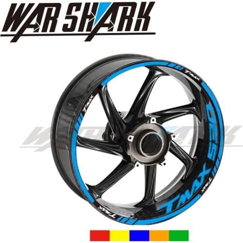 Motorcycle wheels modified decals wheels rims reflective waterproof stickers personality stickers for Yamaha TMAX530 TMAX 530