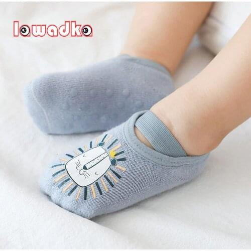 Newborn Baby Animal Non-slip Socks Boys Girls Infant Cotton Cute Socks Kids Non Slip Cartoon Warm Socks