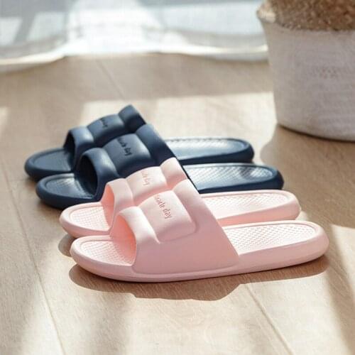 NEW Summer Home Slides Minimalist Bathroom Non-Slip Thick-Soled Men Women Couples Shoes Bathing Home Slippers Wholesale Spot