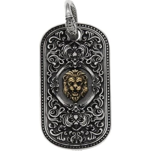 BOCAI New Real Solid s925 Silver Jewelry Fashion Personality Poodle Brand Hip-hop Street Style Man Pendant