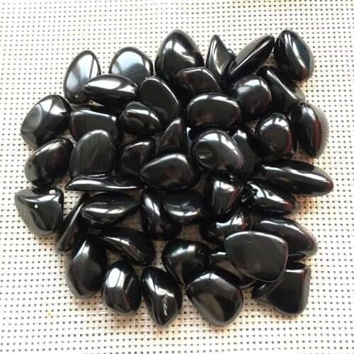 Bulk Obsidian tumbled stones natural quartz crystals healing garden home decoration