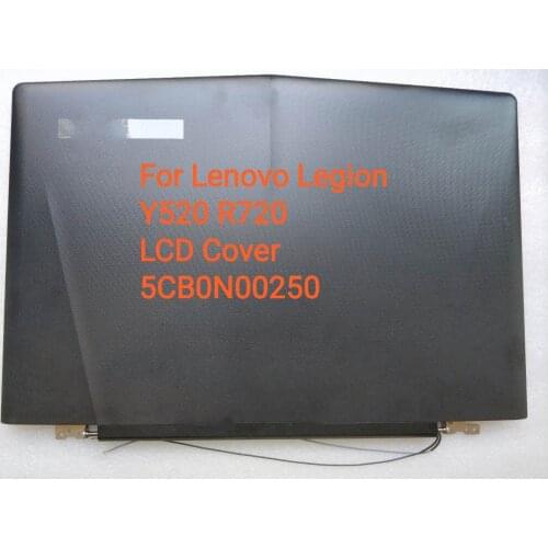 Orig NEW for Lenovo Legion Y520 R720 Lcd Cover Rear Lid Back Cover Top Case Housing w/hinges & cable AP13B000100 5CB0N00250
