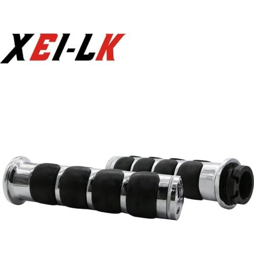 1 Inch Chrome Handle Bar Hand Grips For Honda Shadow VLX600 DLX600 VT600 VTX1800 2002-2006 21A