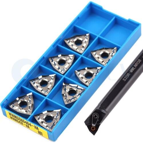 S16Q-SWLNR S20R-SWLNR08 SWLNL CNC Lathe Boring Internal Turning Tools Holder +10Pcs WNMG0804 Peach type machine Carbide inserts