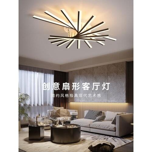 Modern And Simple Led Ceiling Lamp Black/White Nordic Living Room Lamp Iron Model Room Hall Home Decoration Lamp Study Bedroom