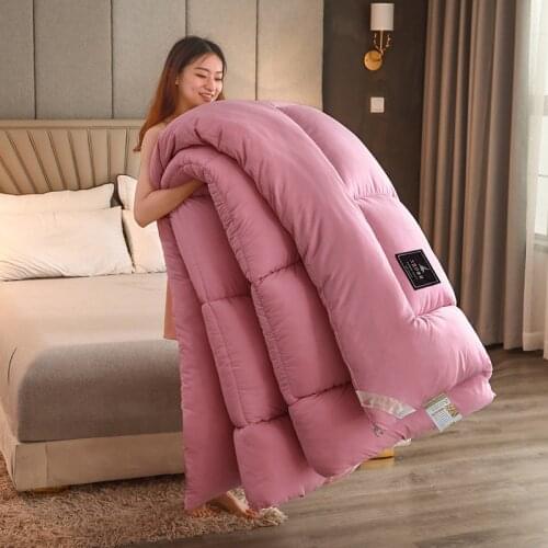 Quilt blanket duvet for winter/summer white cotton cover thicken comforter King Queen Twin size fast ship