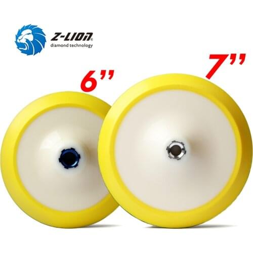 Z-LION 6 Inch /7 Inch Plastic Backing Pad Car Wax Sanding Disc Backing Holder For Angle Grinder M14 5/8-11 Connector Joint
