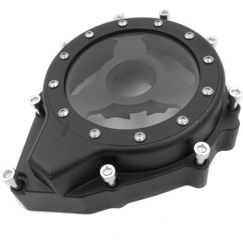 Aftermarket free shipping parts For Motorcycle Suzuki GSX1300R Hayabusa 1999-2019 Glass see through Engine Stator Cover BLACK