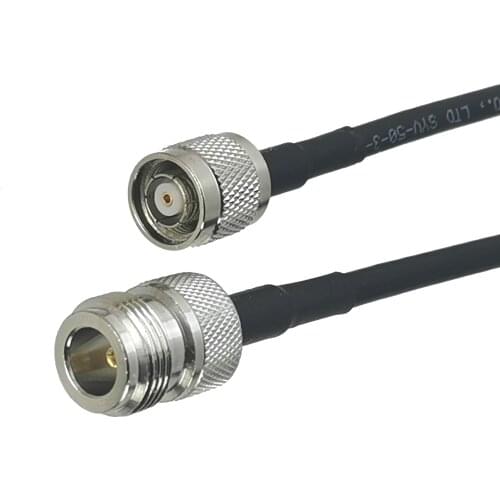 1Pcs RG58 RP-TNC Male Jack to N Female jack Connector RF Coaxial Jumper Pigtail Cable 4inch~50M