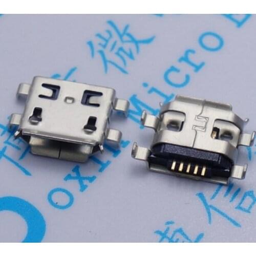 10pcs Micro USB 5pin B type 0.8mm Female Connector For Mobile Phone Mini USB Jack Connector 5pin Charging Socket Four feet plug