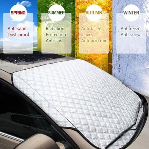 187x95cm Car Window Windshield Waterproof Sun Shade Snow Frost Cover Protector