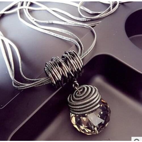 2018 New Design Alloy Trendy Style Big Water Drop High Qulity Gift For Wife Girlfriend Pendant Necklaces