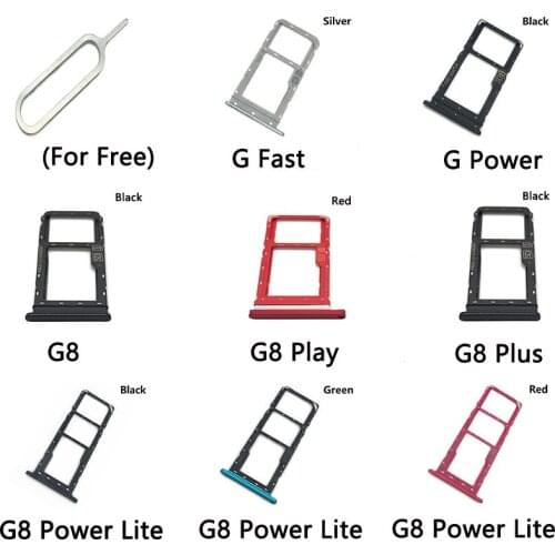 5Pcs/Lot For Motorola Moto G8 / G8 Plus / G8 Play New SIM Card Tray Slot Holder With SD Card Adapter Replacement Parts