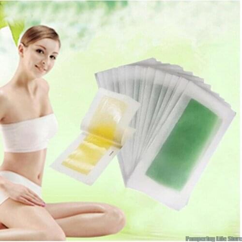 20pcs=10sheets Summer New Hot Sale Professional Hair Removal Double Sided Cold Wax Strips Paper For Leg Body Face 1761817