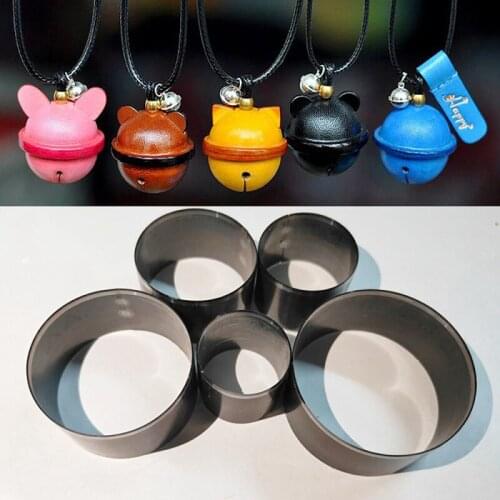 5PCS/set DIY Handmade Crafts Punch Tools Kits For Leather Bell Mold Edge Trimmer Cutting Punching Accessories
