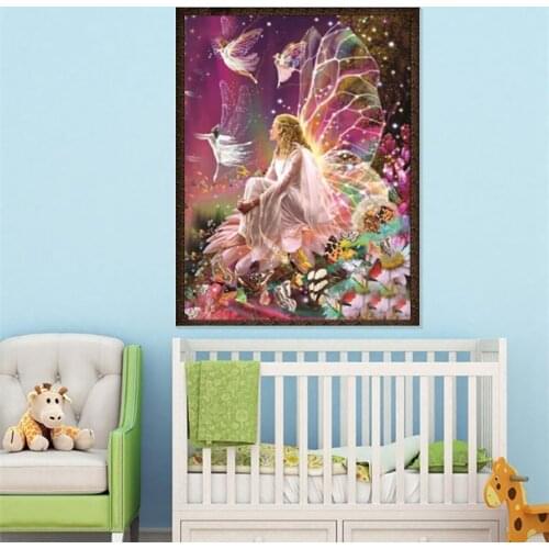 Tiger Family Fairy Full Drill 5D Diamond Embroidery Painting Cross Stitch Kit 2