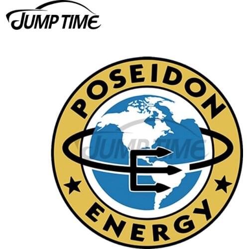 JumpTime 13 x 13cm For Poseidon Energy Car Sticker Decal Vinyl Japan Game Waterproof Bumper Doors Windows Accessories