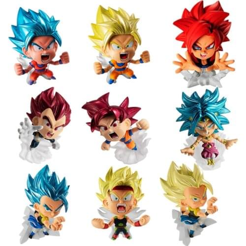 Bandai Original Dragon Ball Gashapon Anime Figures Goku Vegeta Action Figure PVC Warrior Model Dolls Toys Gifts for Children