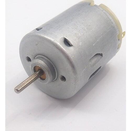 Free shipping 2 pieces of 365 DC micro motor high speed 12V toy car motor hair dryer fan motor