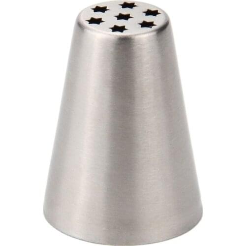 Free Shipping Stainless Steel 18/8 Standard Russian Flower Pastry Icing Tips Cake Decorating Piping Nozzle #NO7B