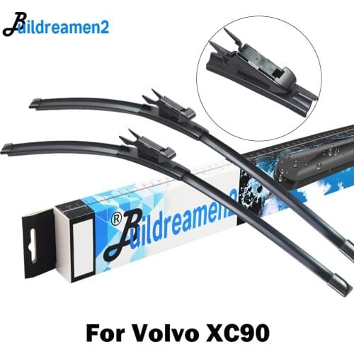Buildreamen2 Car Wiper Blade Frameless Windscreen Rubber Wiper For Volvo XC90 2002-2014