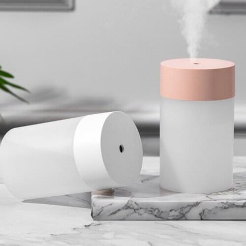 Portable 260ml Simple Humidifier Monotone Warm Night Light Diffuser Essential Oils Mi Home Aroma Humidifier