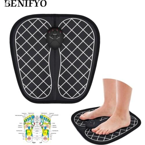 Electric EMS Foot Massager Pad Feet Muscle Stimulator Foot Massage Vibrator Mat Improve Blood Circulation Relieve Ache Pain