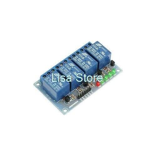 Electronic Component 4 Channel DC 12V 10A Low Level Power Relay Module