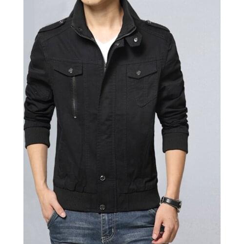 UNIVOS KUNI Casual Jacket Mens Solid Color Windproof Homme Slim Zipper Large Size Regular Male Outerwear Jacket 6XL Q5237