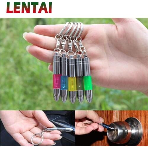 LENTAI For Honda civic 2006-2011 2017 accord 2003-2007 fit Lada granta vesta Chery 1PC Car Anti Static Keychain Key ring Styling