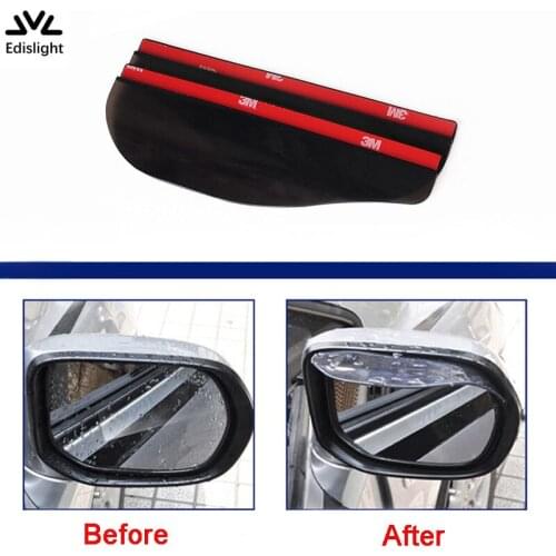 2Pcs Car Rearview Mirror Rain Blades EyeBrow Side Sun Visor Shade Protector Car Rear Mirror Rain Guard Auto Accessories