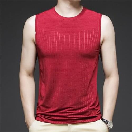Waistcoat mens vest summer Mens sleeveless vest classic Mens casual vest outdoor running fitness Vest Men Tank Tops