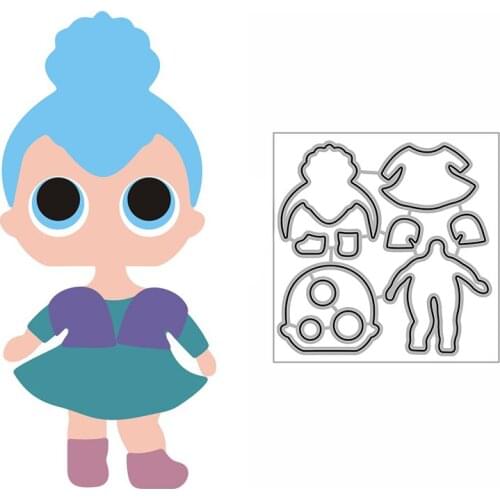 New Dancing Girl Toy Craft Embossing Mold 2021 Metal Cutting Dies for DIY Decorative Scrapbooking Album Card Making No Stamps