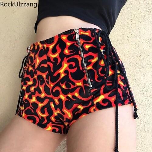 Rockulzzang Women's High Waist Shorts
