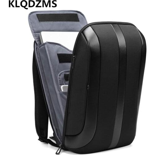 KLQDZMS Men Fashion Computer Backpack Easy To Carry Oxford Cloth Women Waterproof Laptop Bag With USB Charging Port