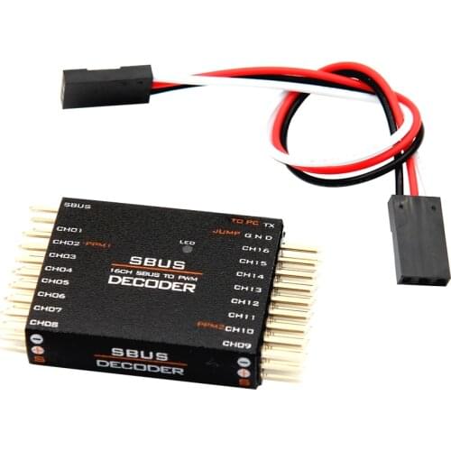 SkyArea SBUS To PWM PPM Decoder 16CH For Futaba Frsky X8R RXSR R9MM