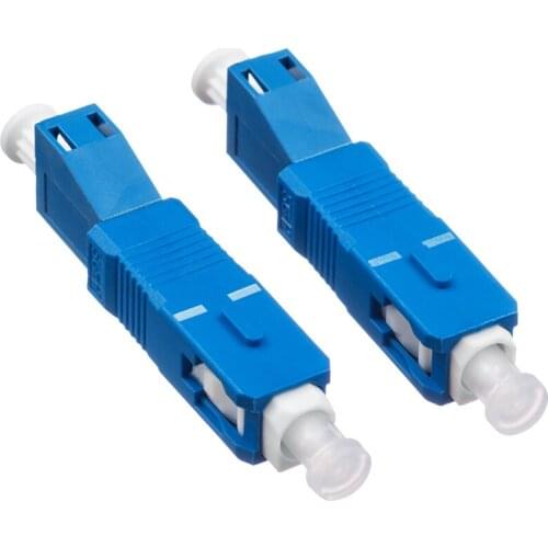 SC Male To LC Female Fiber Optic Adaptor Single-Mode Fiber Adapter Male and Female Flange SC-LC Hybrid Adapter