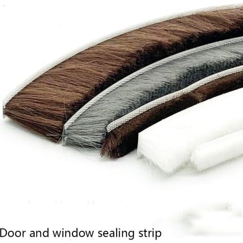 3Meters Brush Strip Self Adhesive Door Window Sealing Strip Home Door Window Sound Insulation Seal Film Door Swal Weather Strip