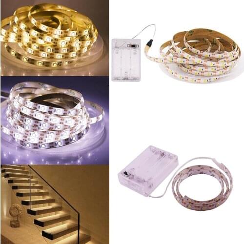 3AA Battery LED Strip Light 2835 DC 5V LED Light Flexible 50CM 1M 2M 3M 4M 5M White Warm LED Tape For TV Background Lighting