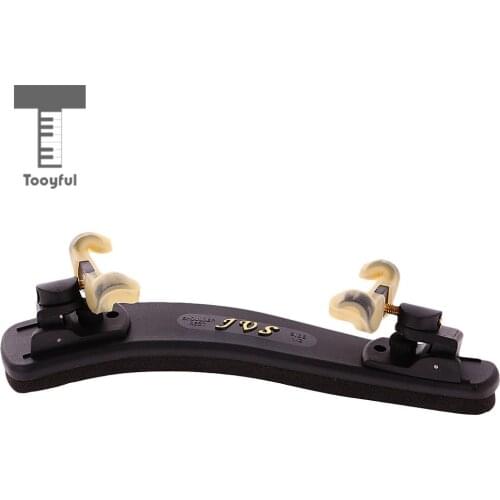 Tooyful Professional 1/2 Violin Spring Shoulder Rest Portable Velvet Padded Frame Wooden Shoulder Rest Accessories