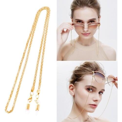 Vintage Golden Metal Non-slip Glasses Chain Eyeglass Eye wear Necklace Neck Sunglasses Holder Lanyard Strap Cord Accessorie E1O7