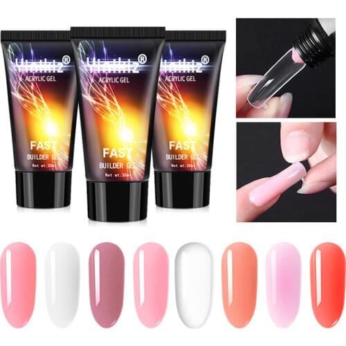 Yinikiz New Poly Extension Nail Gel Finger Extension UV Hard Gel 30g Quick Building Gel Varnish High Quality Acrylic Gel